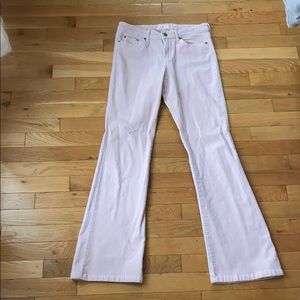 Low Rise Corduroy Light Pink Flare Pants